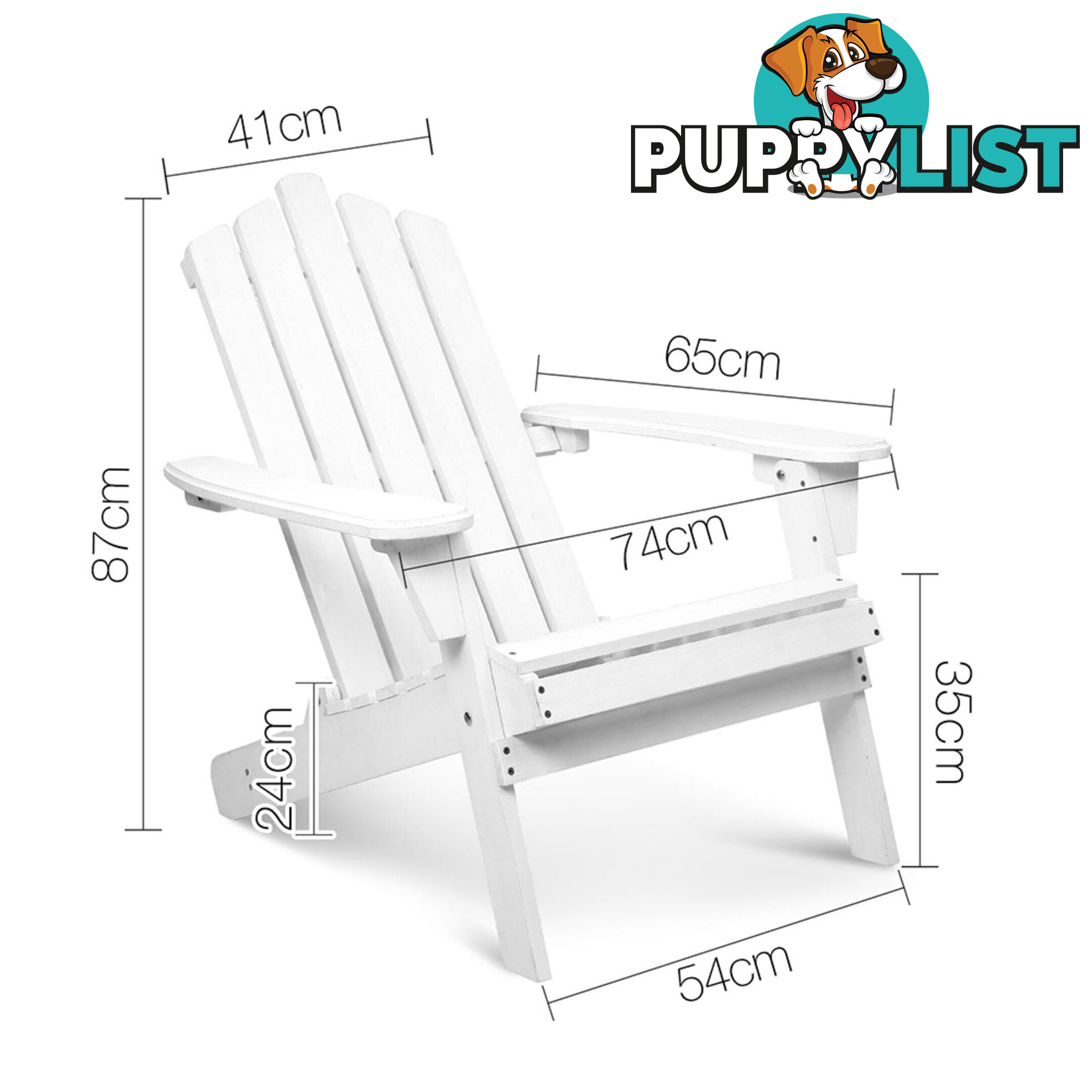 Quality Adirondack Wooden Chair Foldable Garden Outdoor Beach Deck Furniture