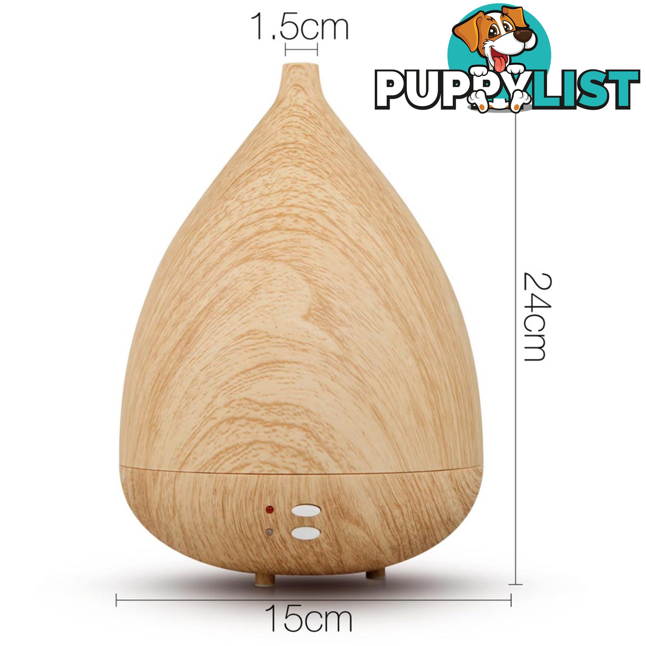 4-in-1 Aroma Diffuser Light Wood 300ml