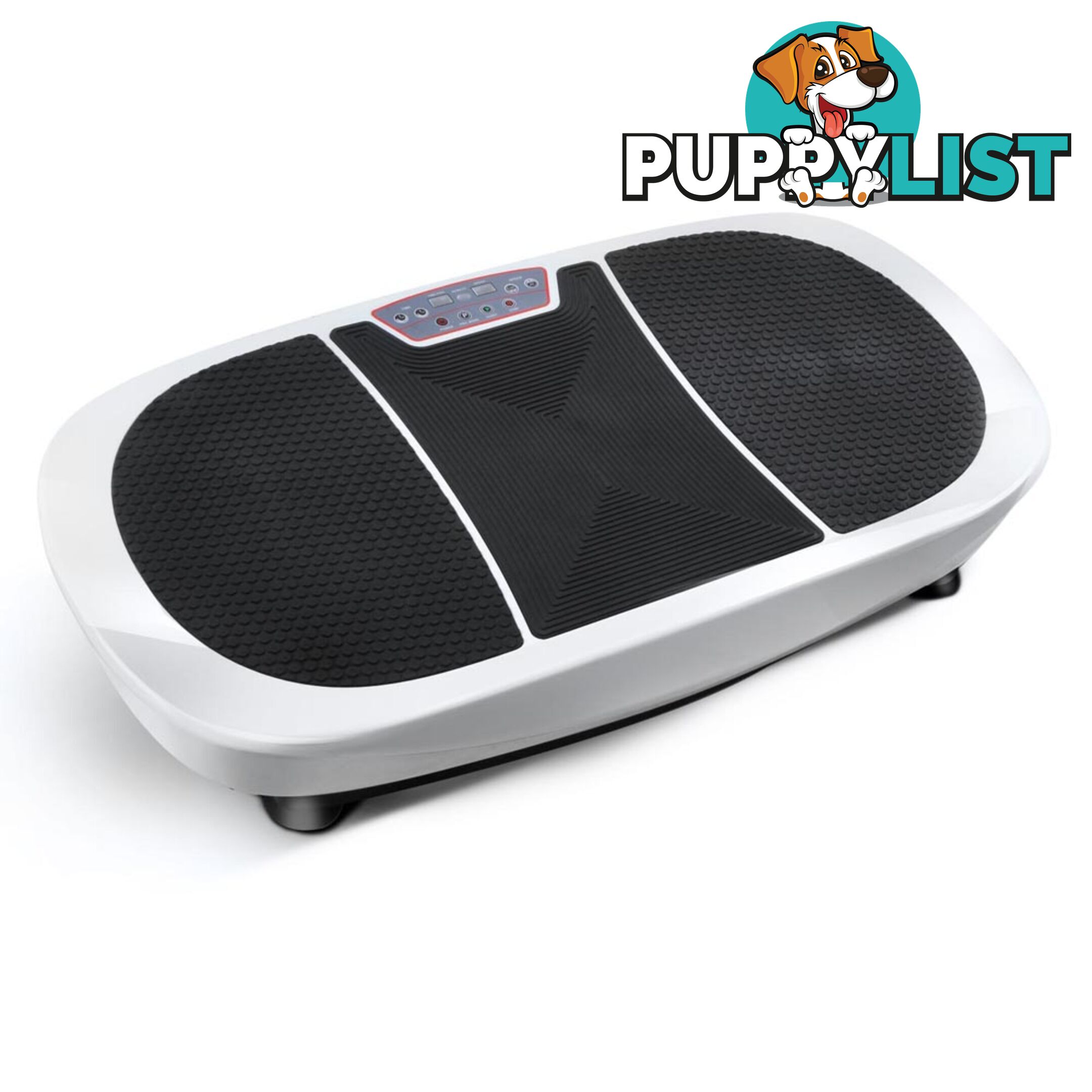 Twin Motor Vibration Plate 1200W Exercise Fitness Weight Loss Power Plate White