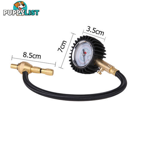 2-IN-1 Tyre Gauge & Deflator Black