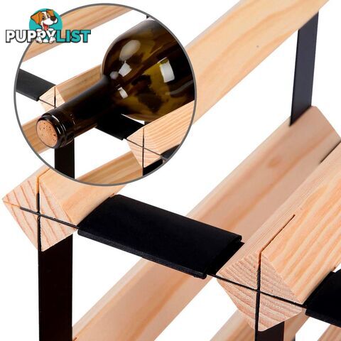 12 Bottles Timber Wine Rack Wooden Shelf Cellar Storage Vintry Stand Cabinet