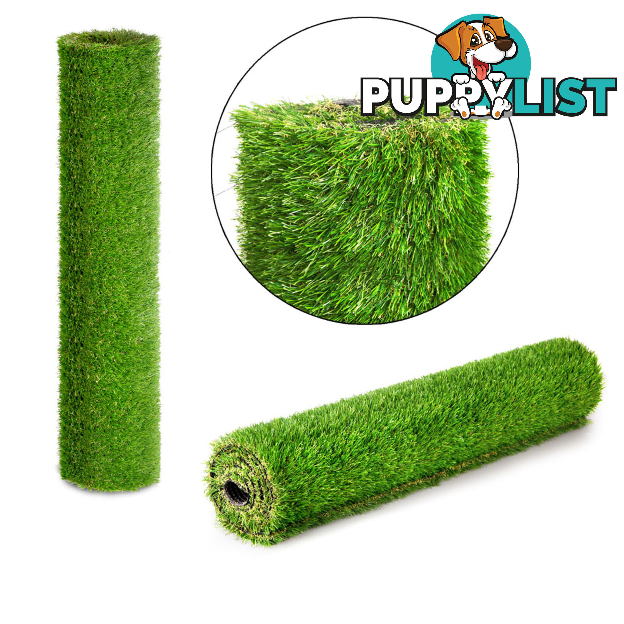 Artificial Grass 10 SQM Polyethylene Lawn Flooring 20mm Olive