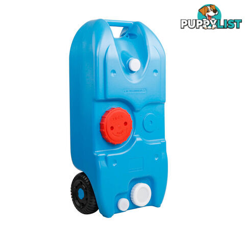 40L Portable Wheel Water Tank Camping Caravan Transport Storage Motorhome Blue