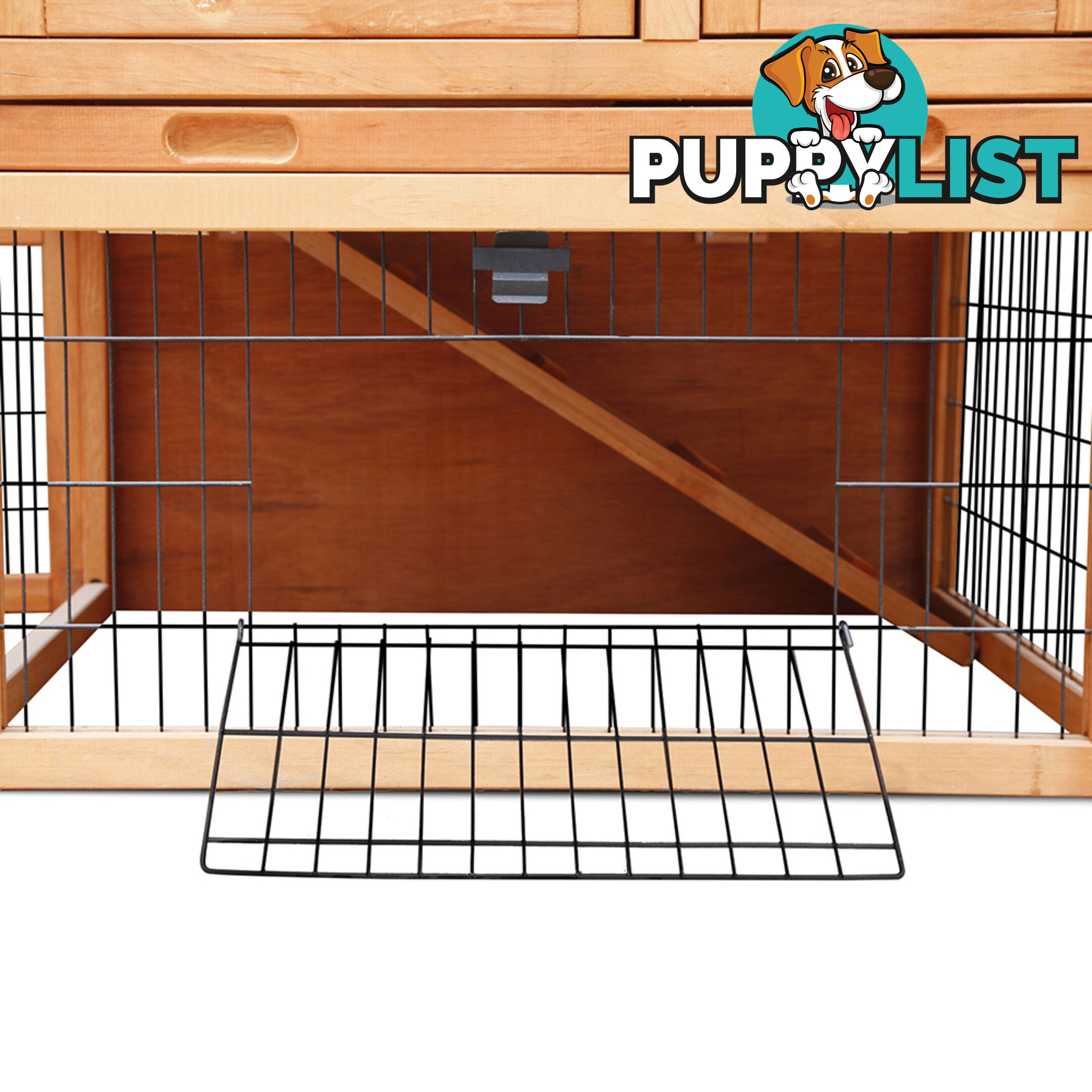 Pet House Chicken Coop Rabbit Double Storey Hutch Guinea Pig Ferret Cage Green