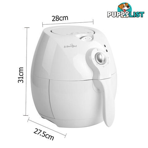 2.2L Air Fryer Low Fat Oil Less Deep Cooker Fast Healthy White