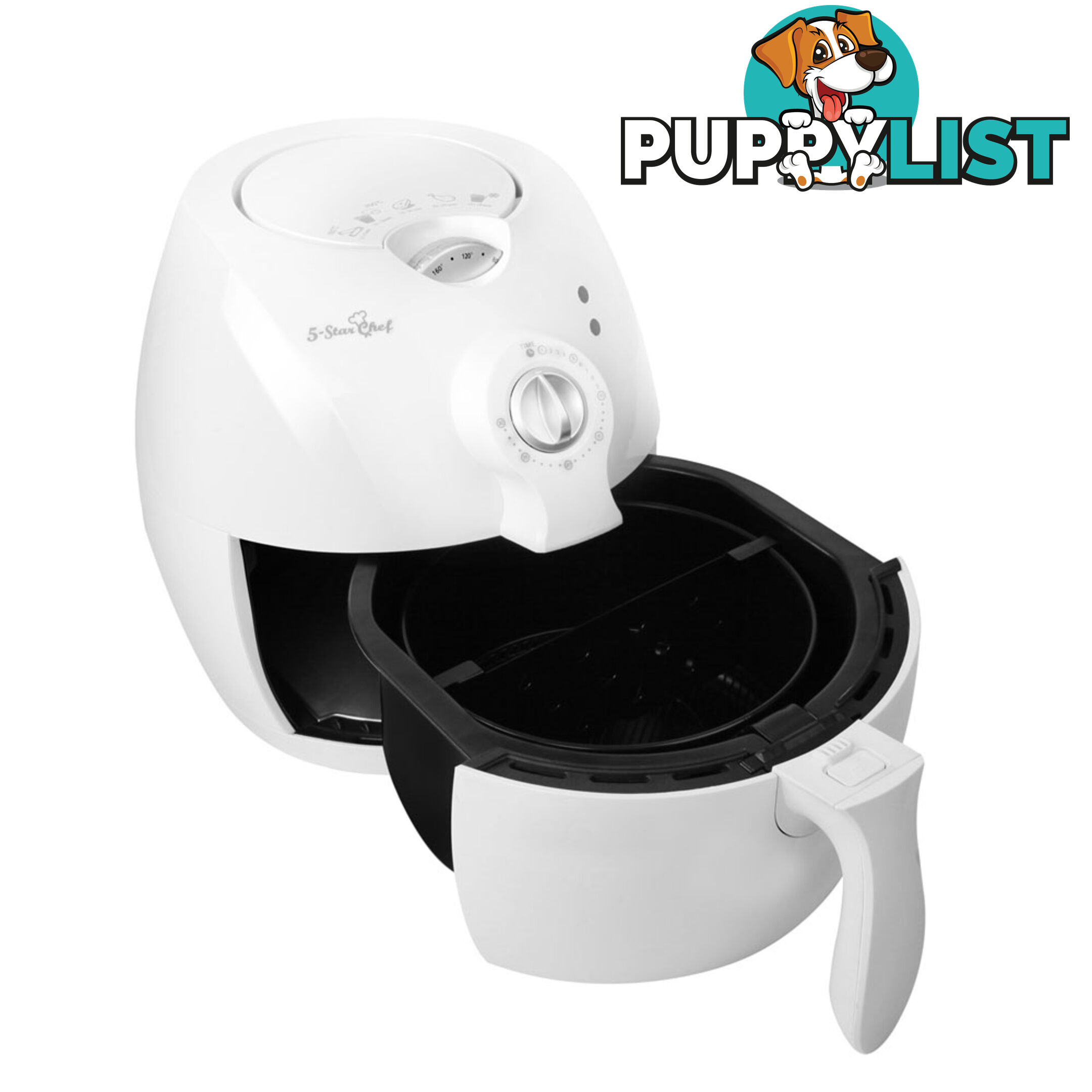 2.2L Air Fryer Low Fat Oil Less Deep Cooker Fast Healthy White