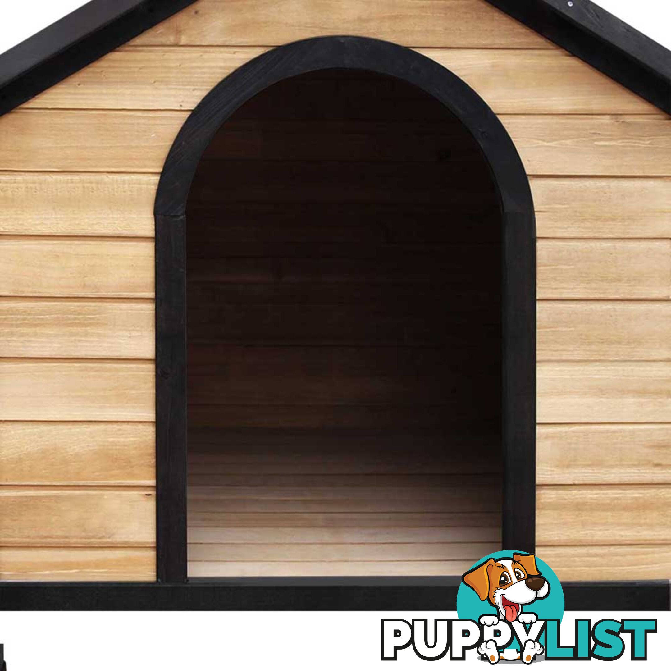 Timber Dog Kennel w/ Food Bowls