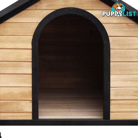 Timber Dog Kennel w/ Food Bowls