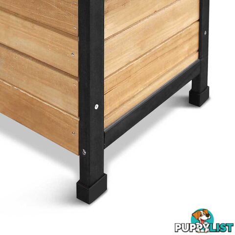 Timber Dog Kennel w/ Food Bowls