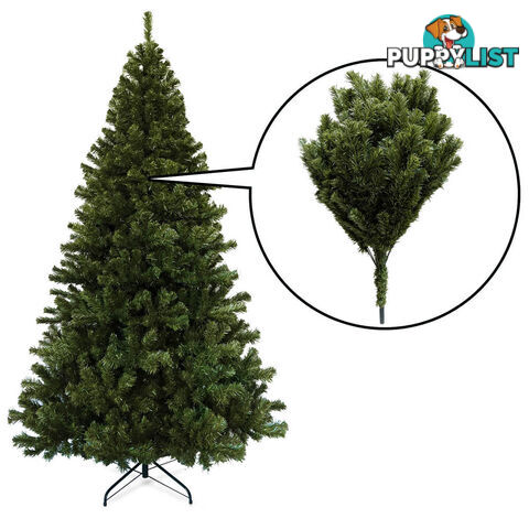 7FT Christmas Tree 1550 Tips 2.1M Full Body Xmas Trees Home Decoration Green