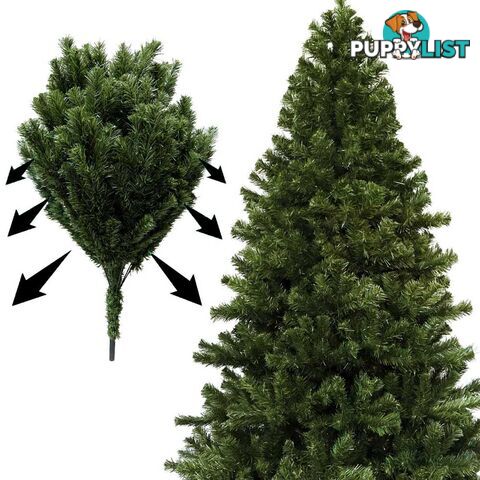 7FT Christmas Tree 1550 Tips 2.1M Full Body Xmas Trees Home Decoration Green