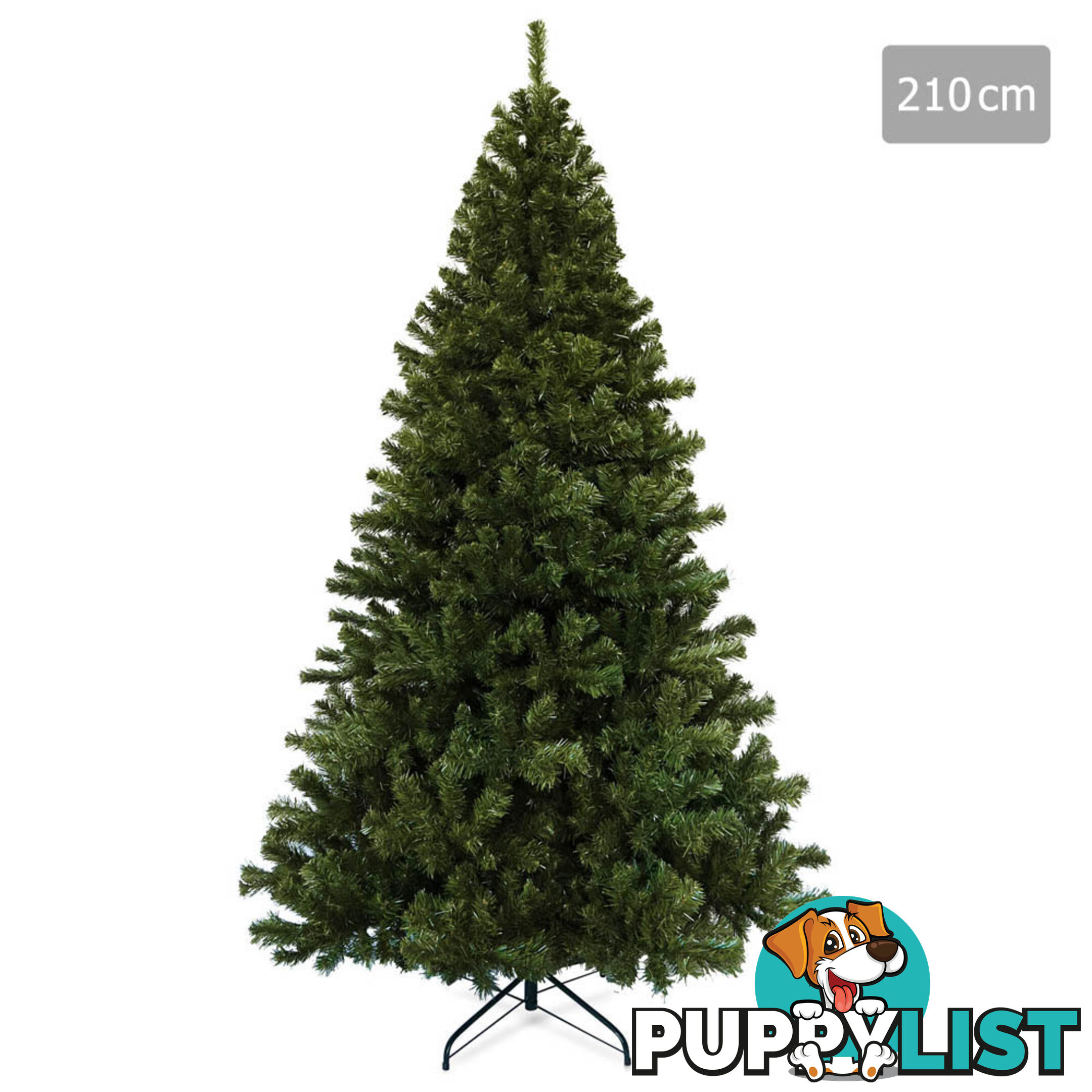 7FT Christmas Tree 1550 Tips 2.1M Full Body Xmas Trees Home Decoration Green