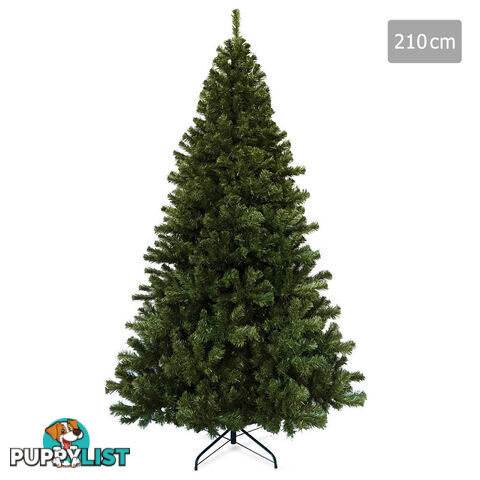 7FT Christmas Tree 1550 Tips 2.1M Full Body Xmas Trees Home Decoration Green