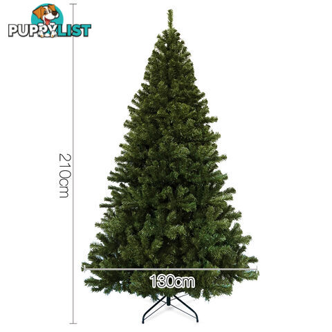 7FT Christmas Tree 1550 Tips 2.1M Full Body Xmas Trees Home Decoration Green