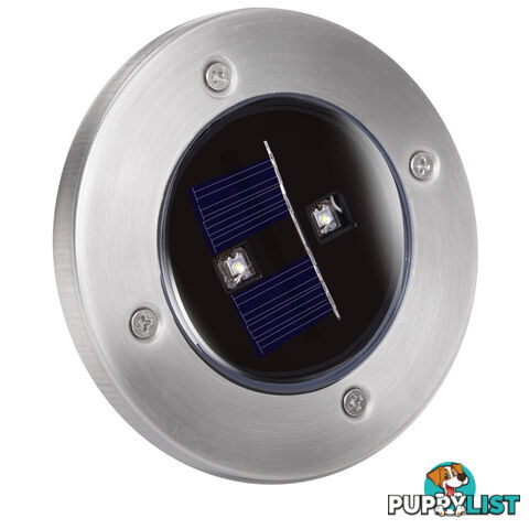 Set of 6 LED Solar Powered Garden Ground Light