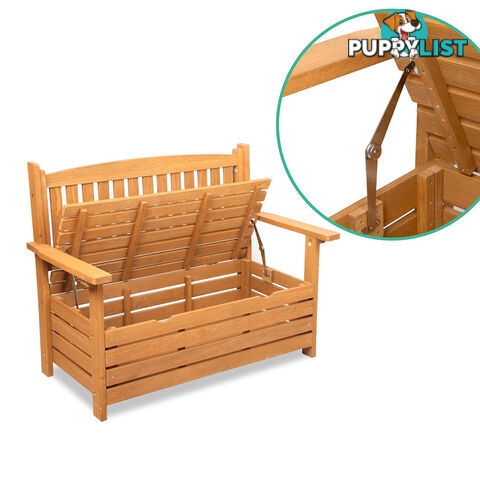 Wooden Outdoor Storage Bench