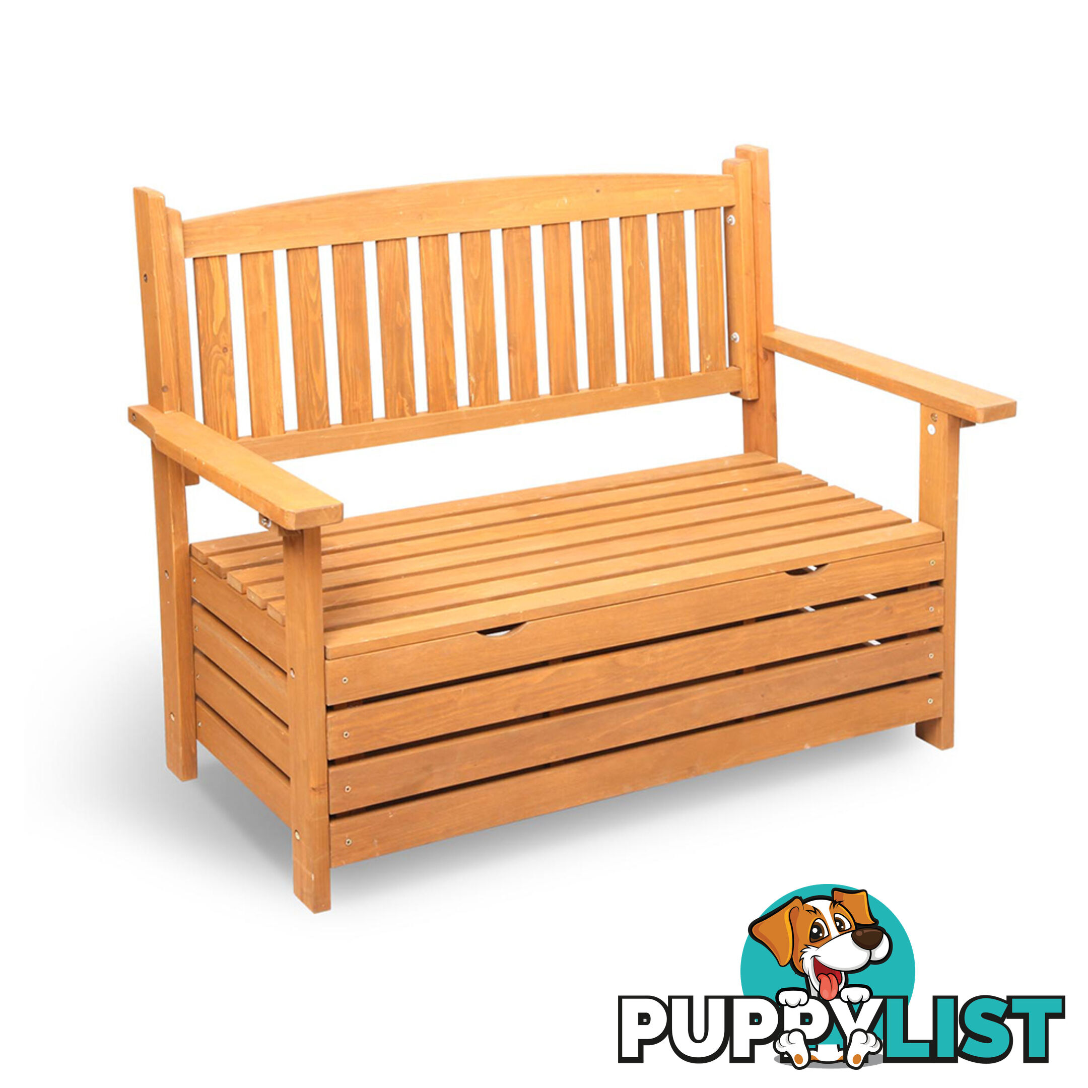 Wooden Outdoor Storage Bench