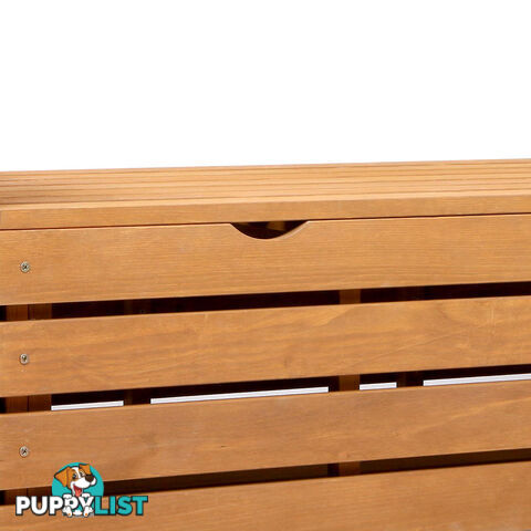 Wooden Outdoor Storage Bench