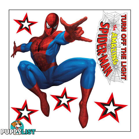 Spiderman Light Switch Wall Sticker - Totally Movable