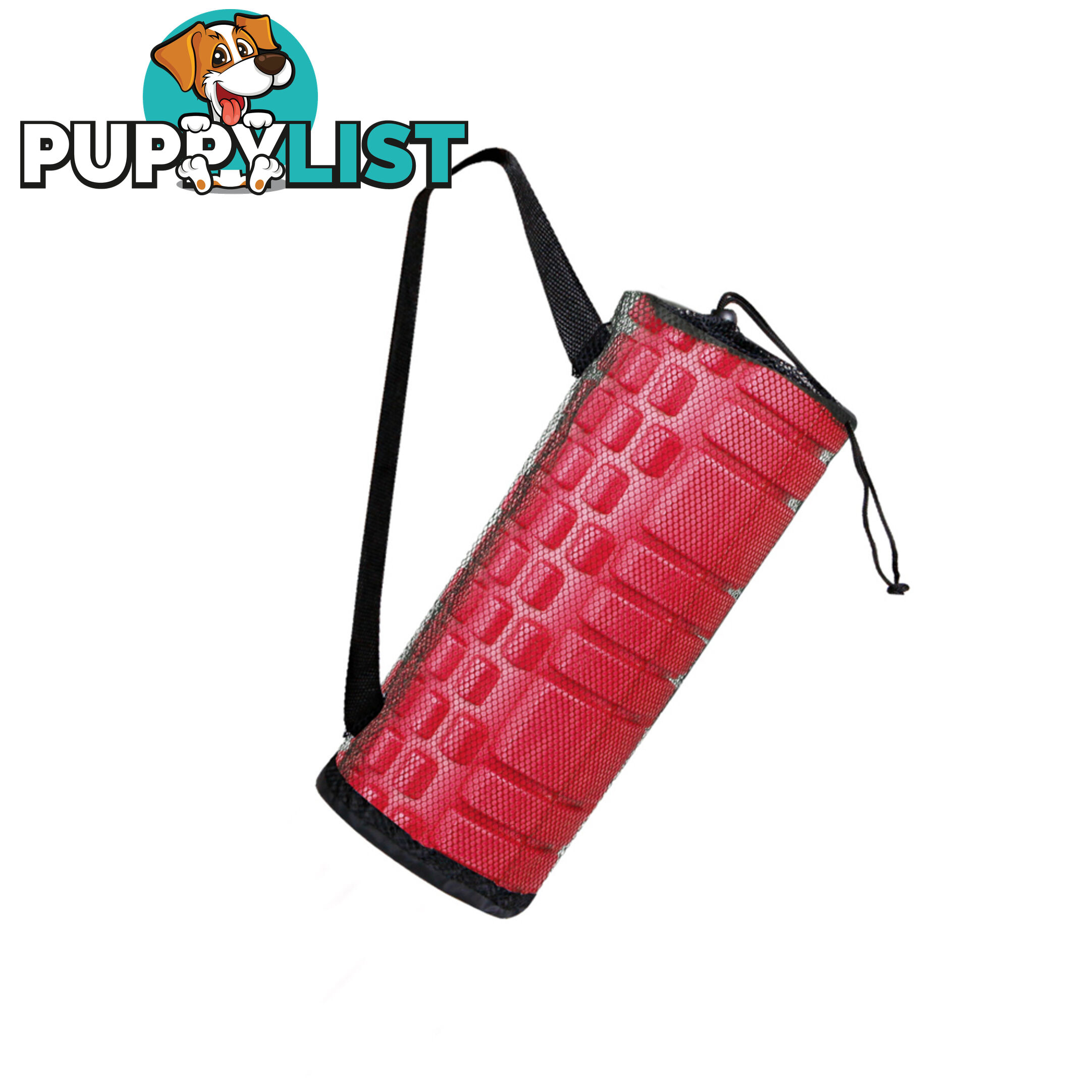 Yoga Gym Pilates EVA Grid Foam Roller Pink 33 x 14cm