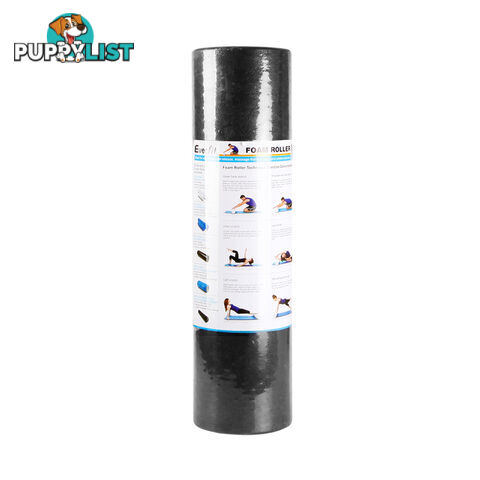 45cm EPP Foam Roller Yoga Gym Pilates Physio Stick Exercise Back Massage Black