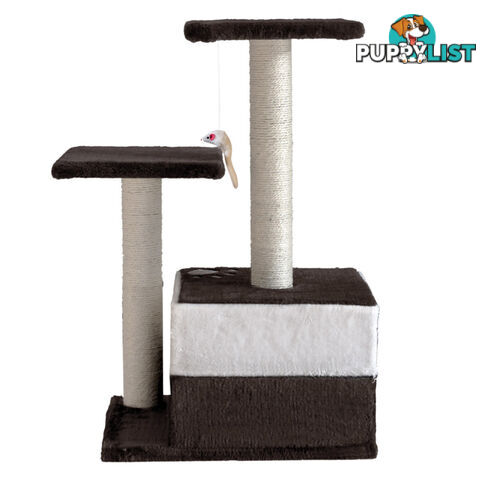 Cat Scratching Poles Post Furniture Tree 70cm White Dark Grey