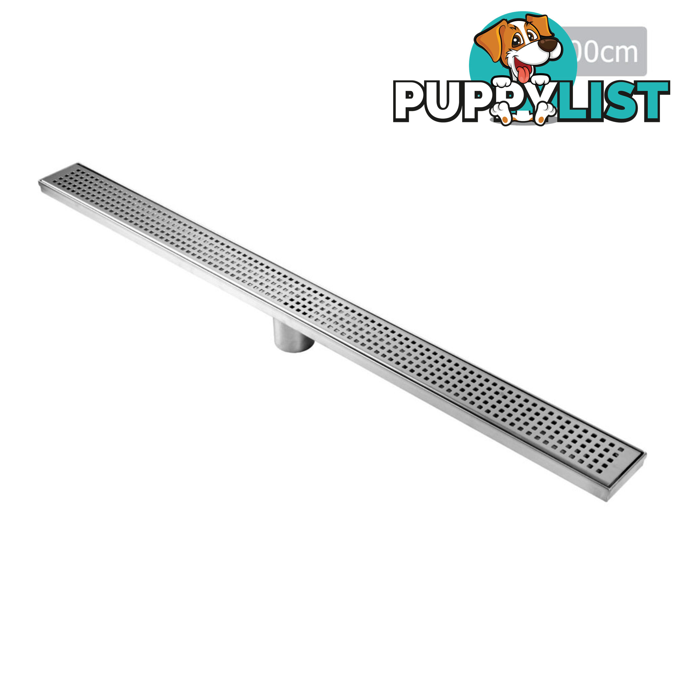 Square Stainless Steel Shower Grate Waste Linear Bathroom Drain Floor 1000mm