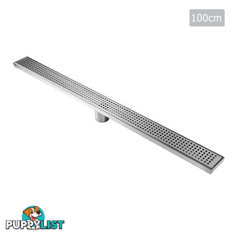 Square Stainless Steel Shower Grate Waste Linear Bathroom Drain Floor 1000mm