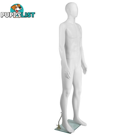 Full Body Male Mannequin Cloth Display Tailor Dressmaker White 186cm