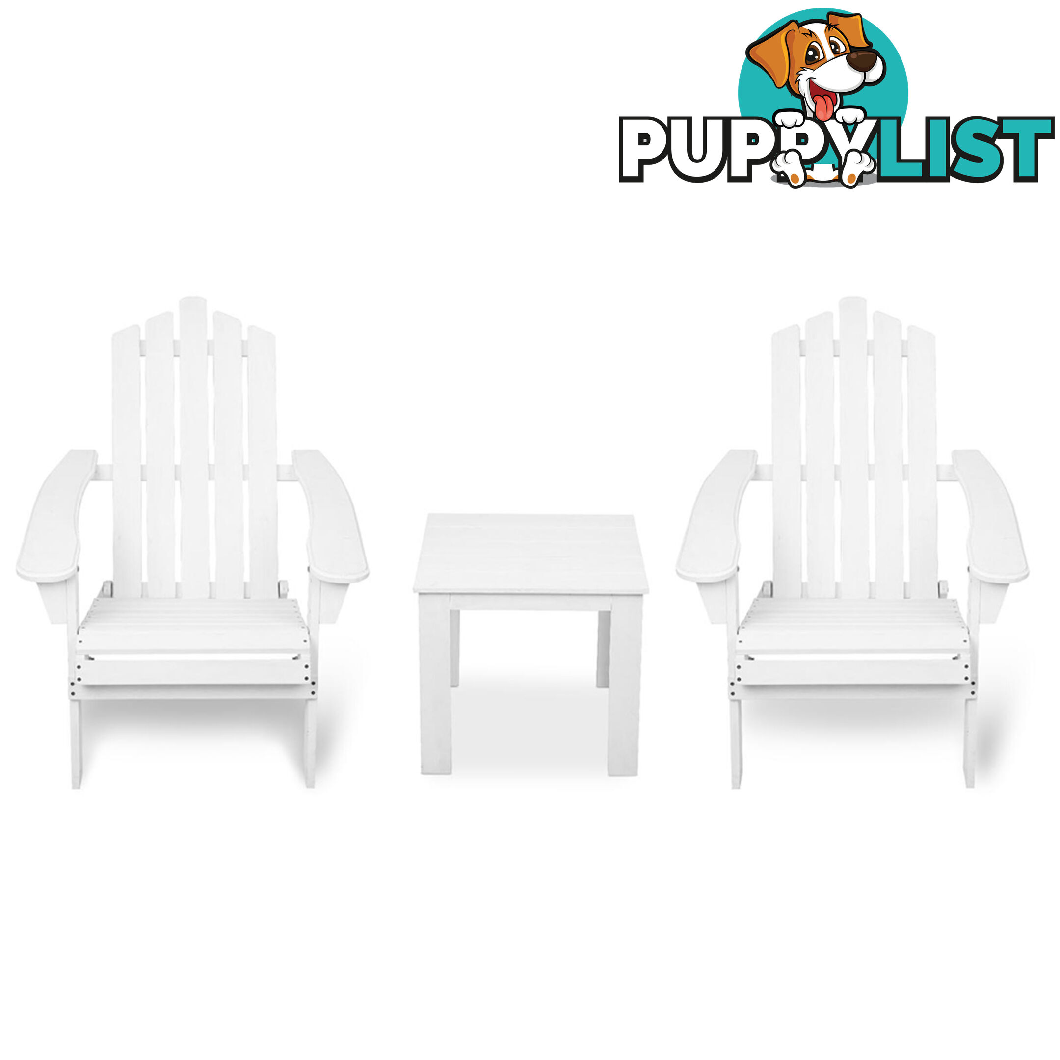 Adirondack Chairs & Side Table  3 Piece Set