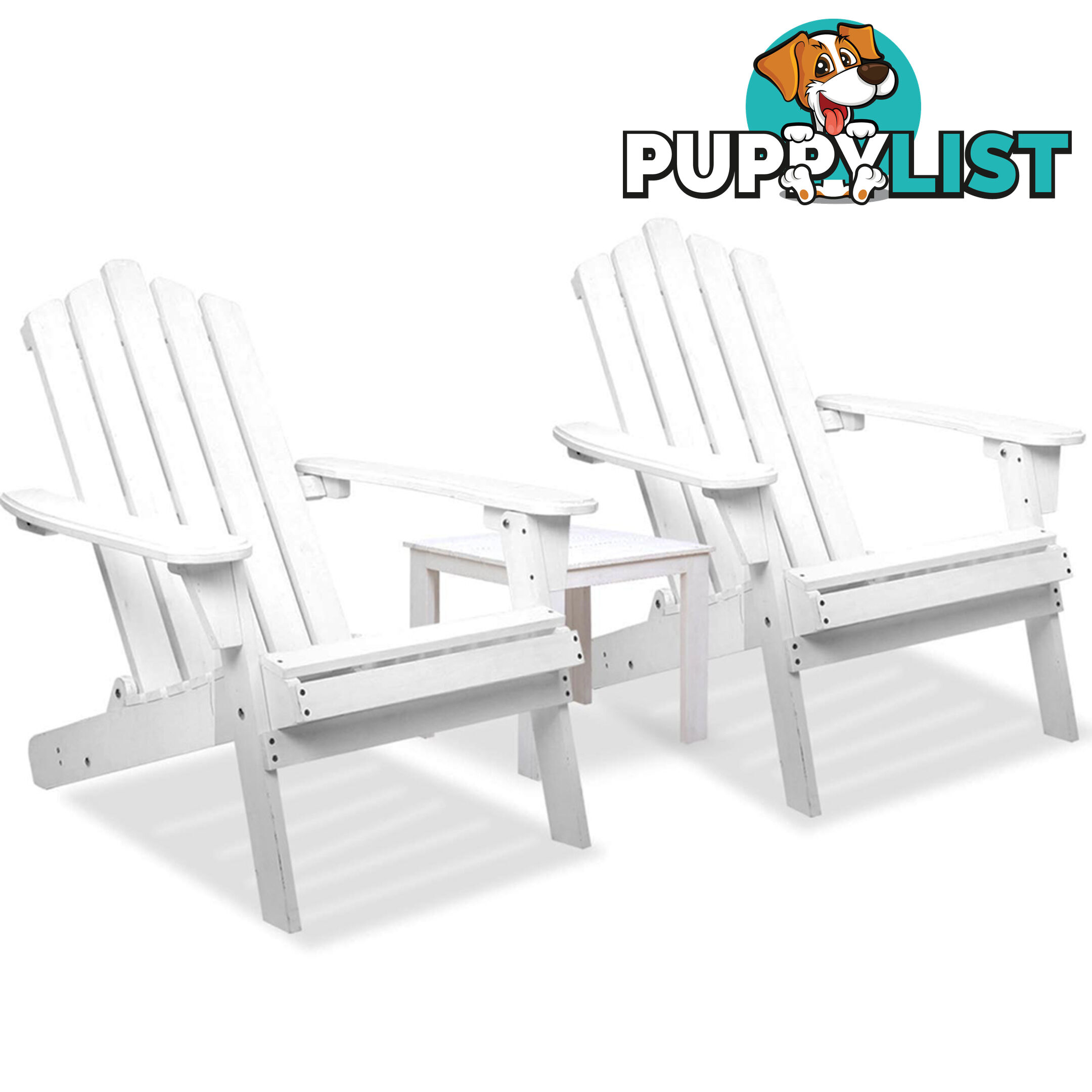 Adirondack Chairs & Side Table  3 Piece Set