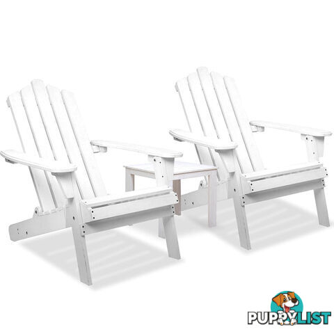 Adirondack Chairs & Side Table  3 Piece Set