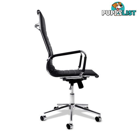 PU Leather High Back Executive Computer Office Chair Eames Replica Black