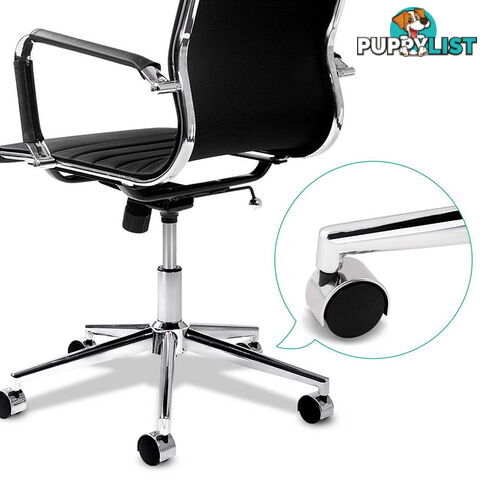 PU Leather High Back Executive Computer Office Chair Eames Replica Black