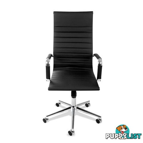 PU Leather High Back Executive Computer Office Chair Eames Replica Black