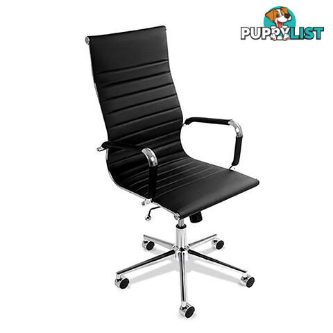 PU Leather High Back Executive Computer Office Chair Eames Replica Black