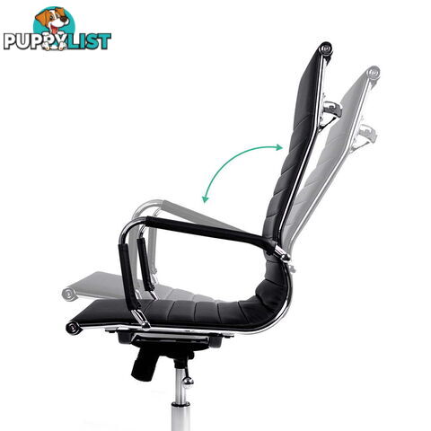 PU Leather High Back Executive Computer Office Chair Eames Replica Black