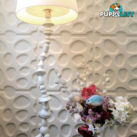 12 Pcs 3D Pebble Design Wall Panel