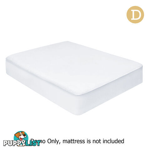 Fitted Non-Woven Waterproof Mattress Protector PU Coating Bed Cover Double