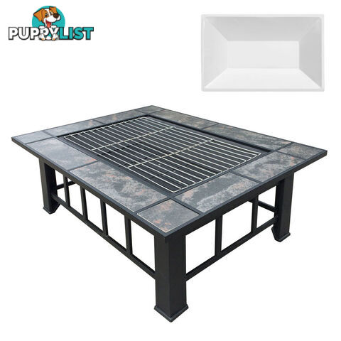 Extra Large 3 In 1 Multifuction Outdoor Fire Pit BBQ Table Grill Fireplace