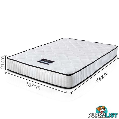 High Density Foam Pocket Spring Mattress 21cm Double