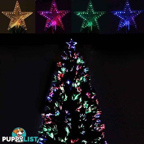 7FT LED Christmas Tree 210CM Xmas Trees Fibre Optic Light Home Decoration Green