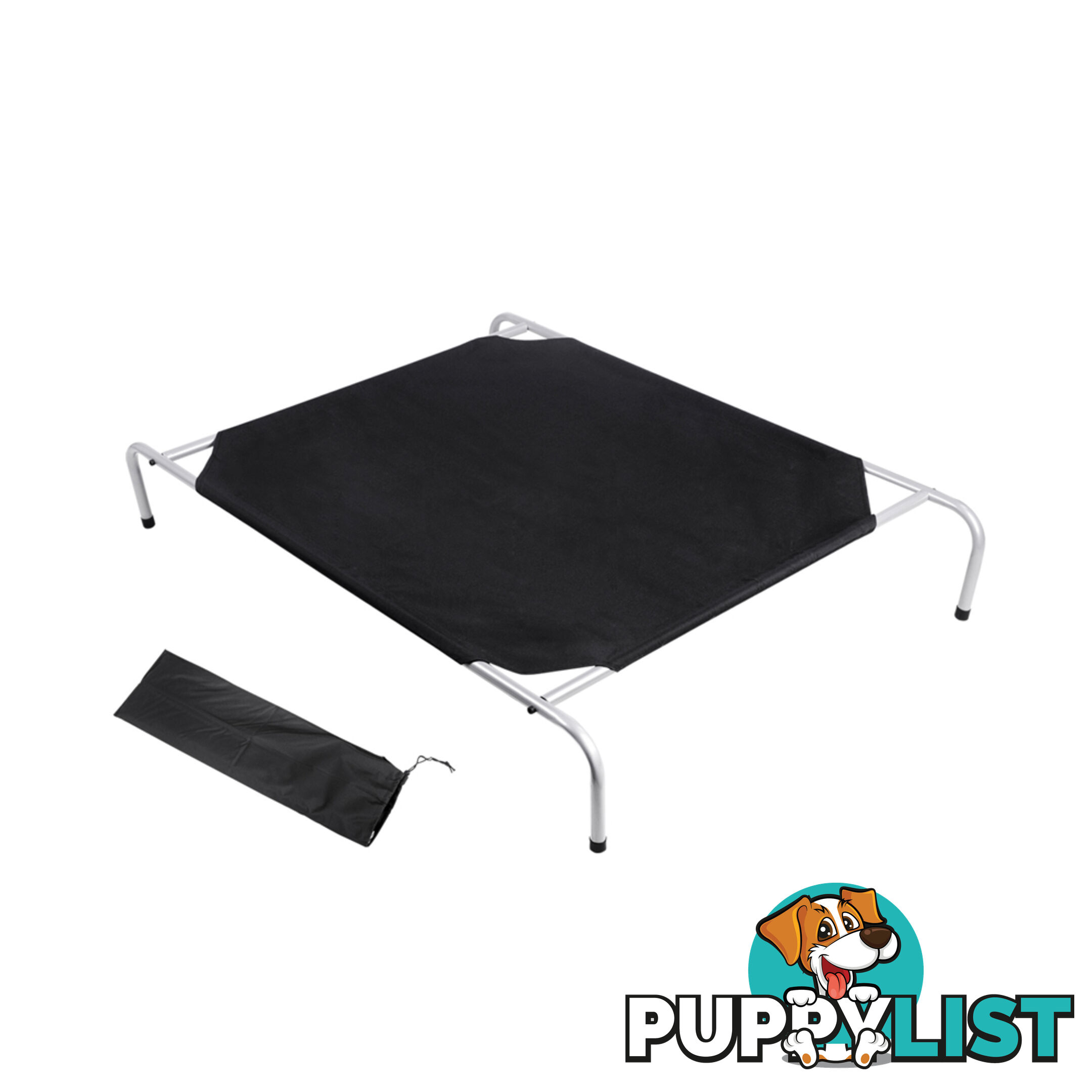 Large Heavy Duty Frame Pet Puppy Bed Dog Cat Trampoline Hammock 110 x 80cm