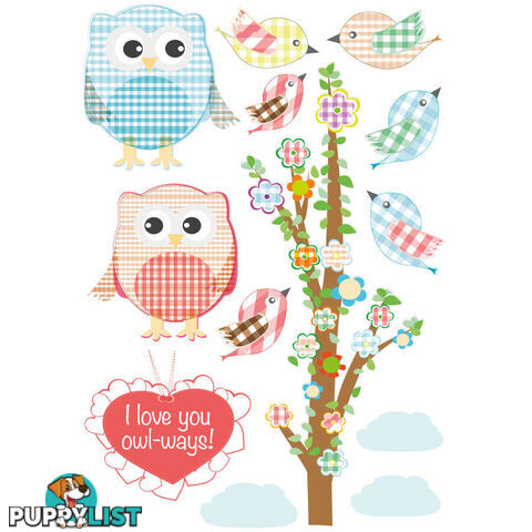 Love Owl-ways Tree Wall Stickers - Totally Movable