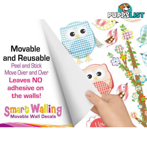 Love Owl-ways Tree Wall Stickers - Totally Movable