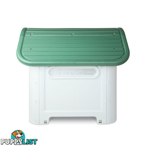 Medium Weatherproof Plastic Dog Kennel Pet Puppy Outdoor Indoor Garden Dog House