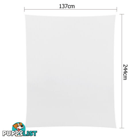 6 Pcs Wedding Table Cloth Rectangle 244cm White