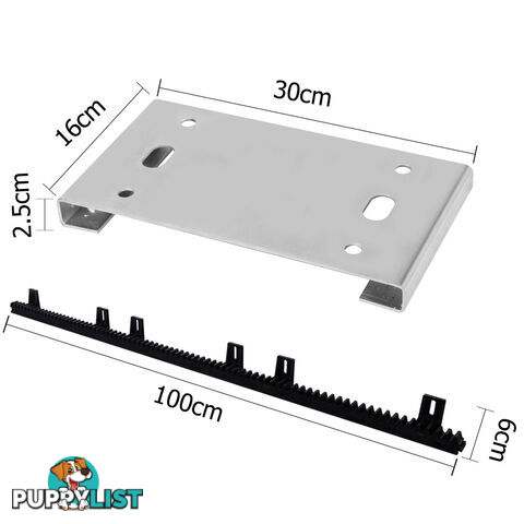 Heavy Duty Electric Sliding Gate Opener Auto Motor Remote 550W 240V AC 6mtr Rail