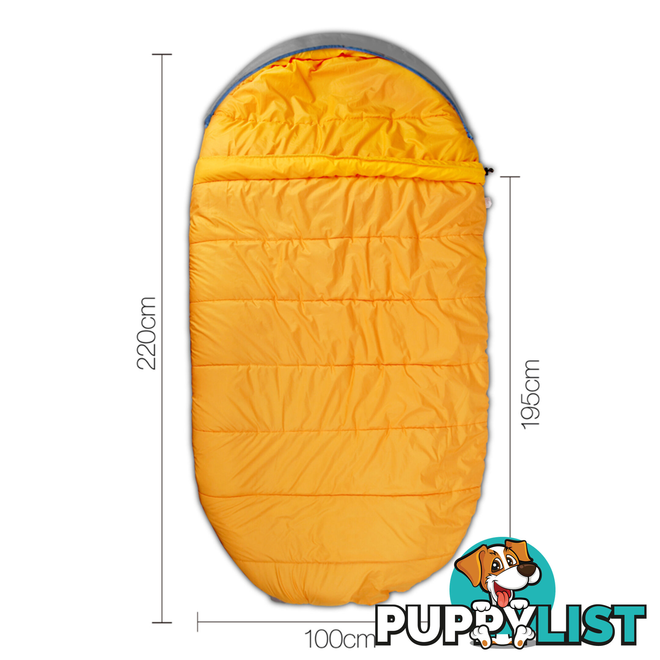 Outdoor Camping Sleeping Bag Winter Pebble Thermal Tent Hiking King Blue -15_C