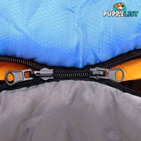 Outdoor Camping Sleeping Bag Winter Pebble Thermal Tent Hiking King Blue -15_C